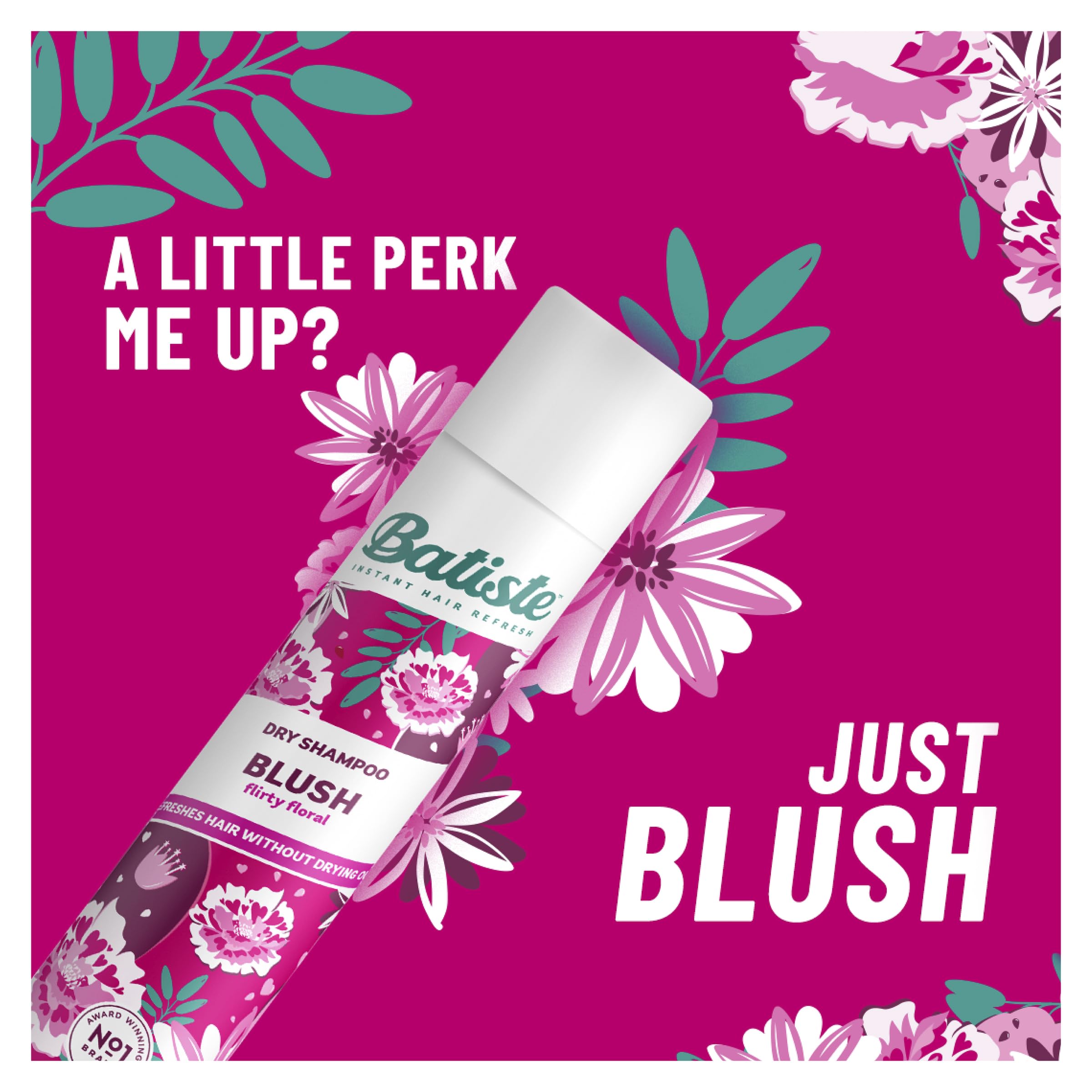 Batiste Shampooing Sec Blush, texture et volume, cheveux rebondis