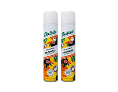 Batiste Tropical : image de la bouteille à pulvérisateur pour revitaliser les cheveux entre les lavages.