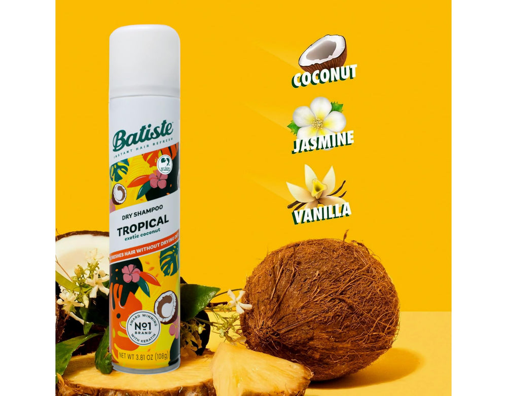Batiste Tropical : format portable et pratique pour cheveux frais où que vous soyez.