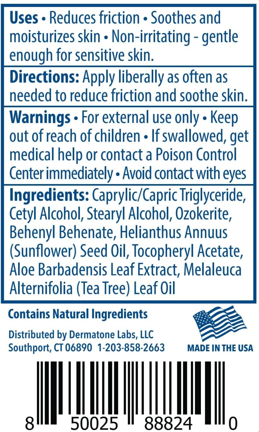 Bâton Dermatone usage pré-activité : zones sensibles comme aisselles et cuisses.