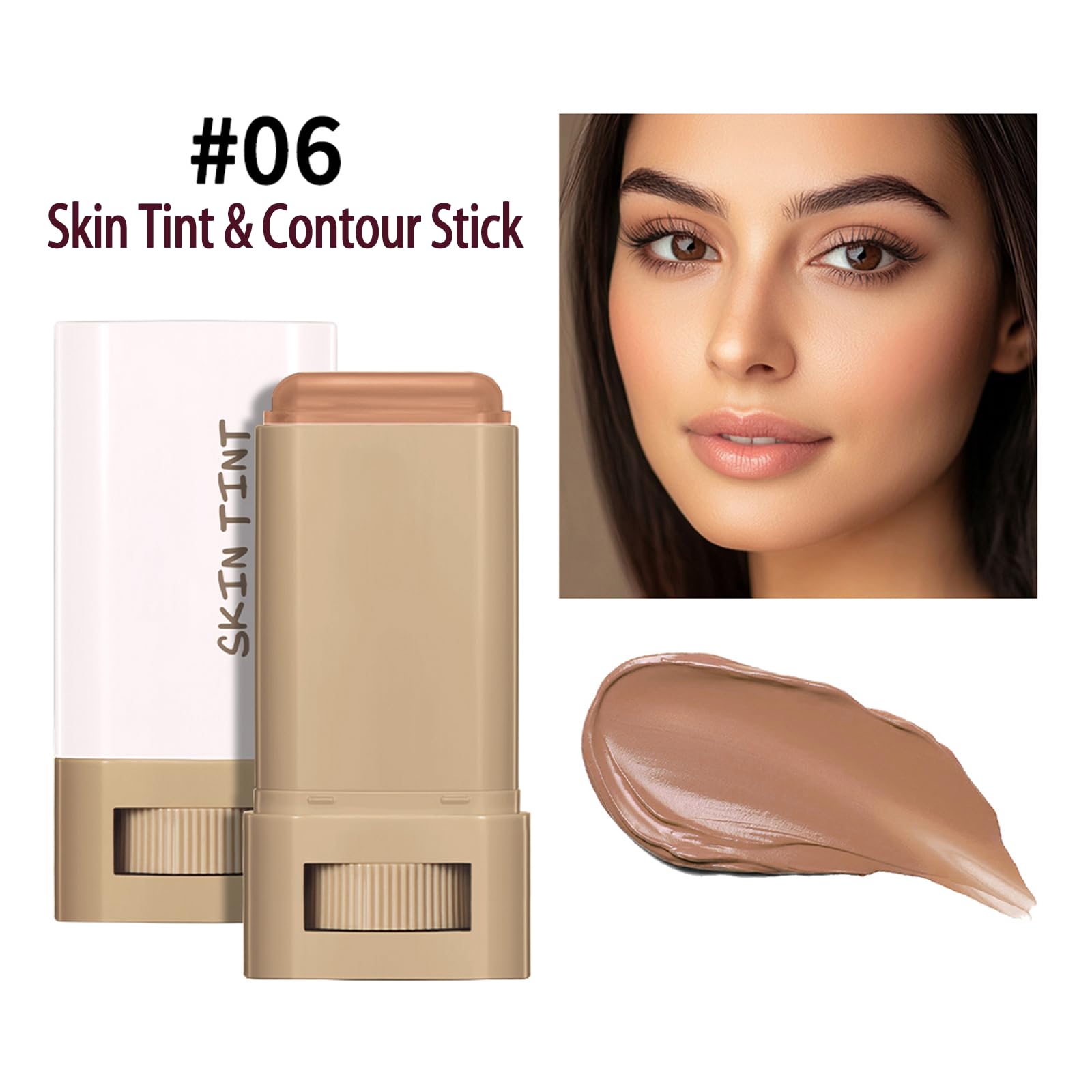Bâton Teint et Contour – texture légère qui s’étale sans effort sur la peau.