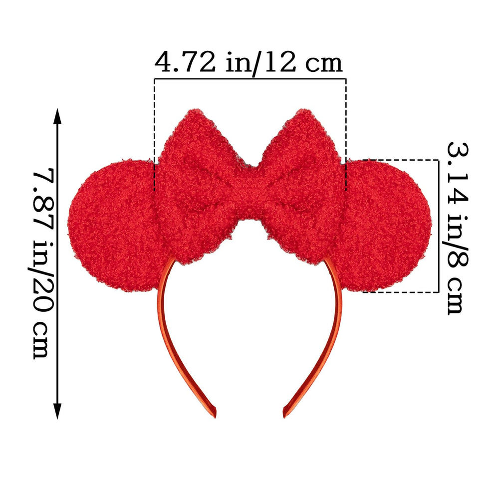 Batsysm serre-tête oreilles souris rouges, parfait pour une séance photo festive