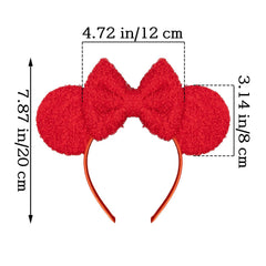 Batsysm serre-tête oreilles souris rouges, parfait pour une séance photo festive