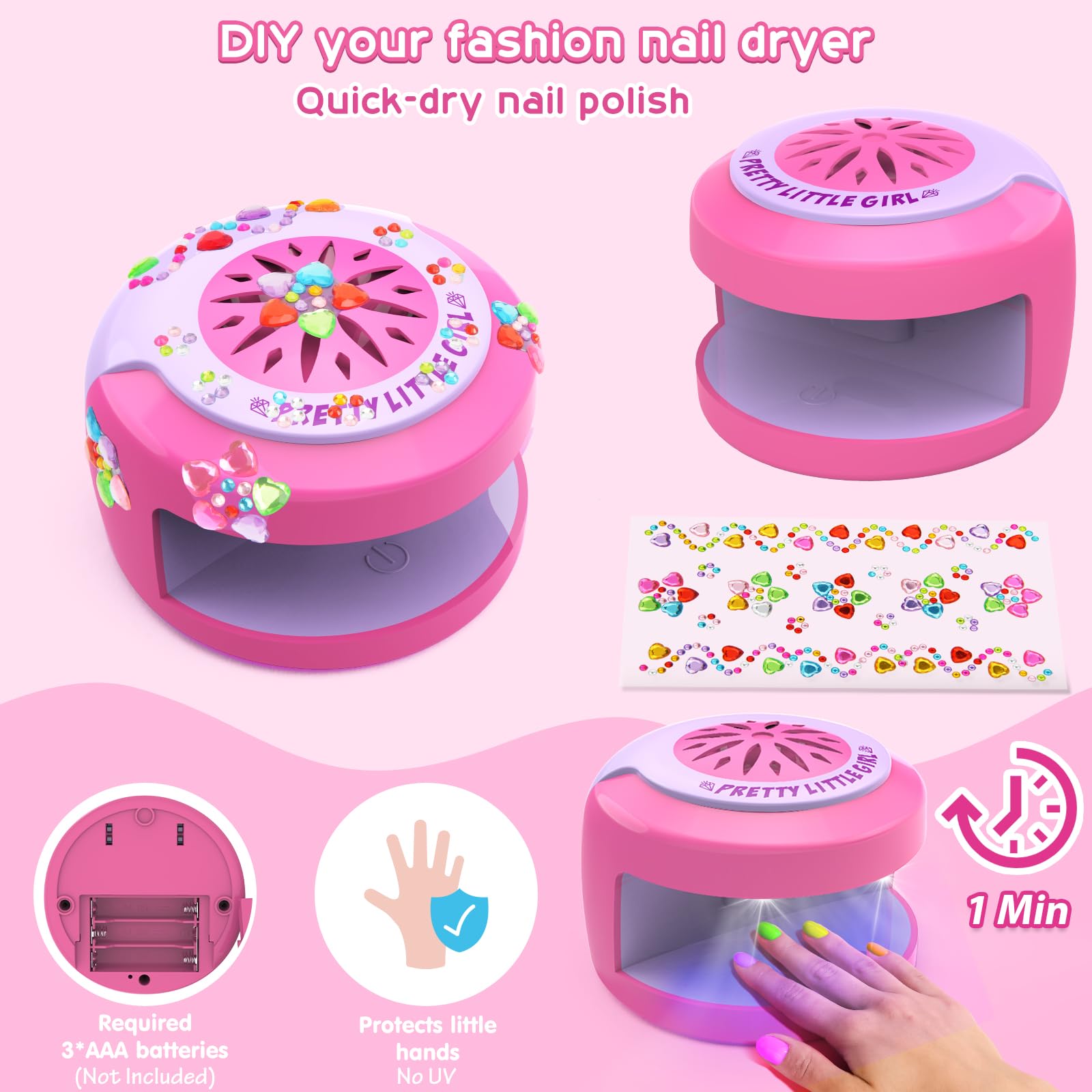 BATTOP fake-nails add extra flair for pretend play and themed dress-up moments.