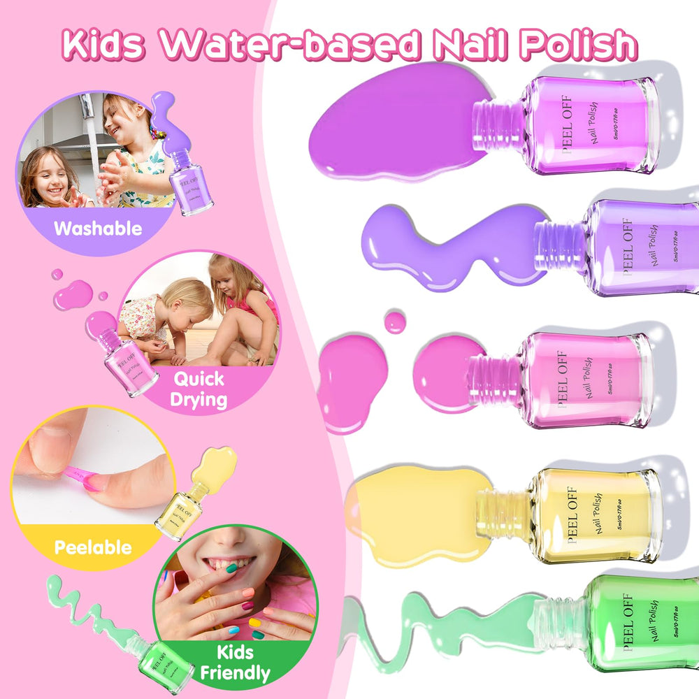 BATTOP nail-stickers sparkle with glitter to enhance nails during parties and celebrations.
