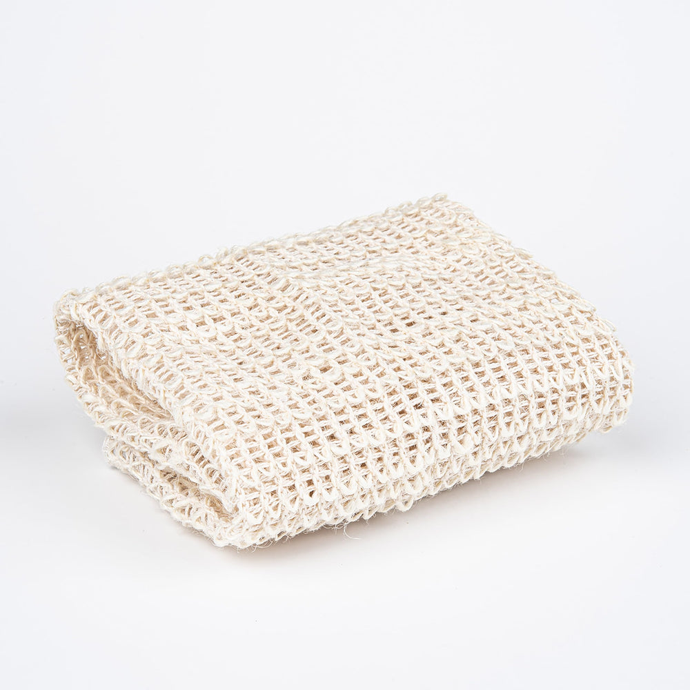 Baudelaire texture sisal exfoliante, gros-plan sur les fibres naturelles, offre une sensation de fraîcheur.