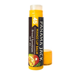 Baume lèvres Panama Jack SPF45 vanille, format pratique pour voyager.