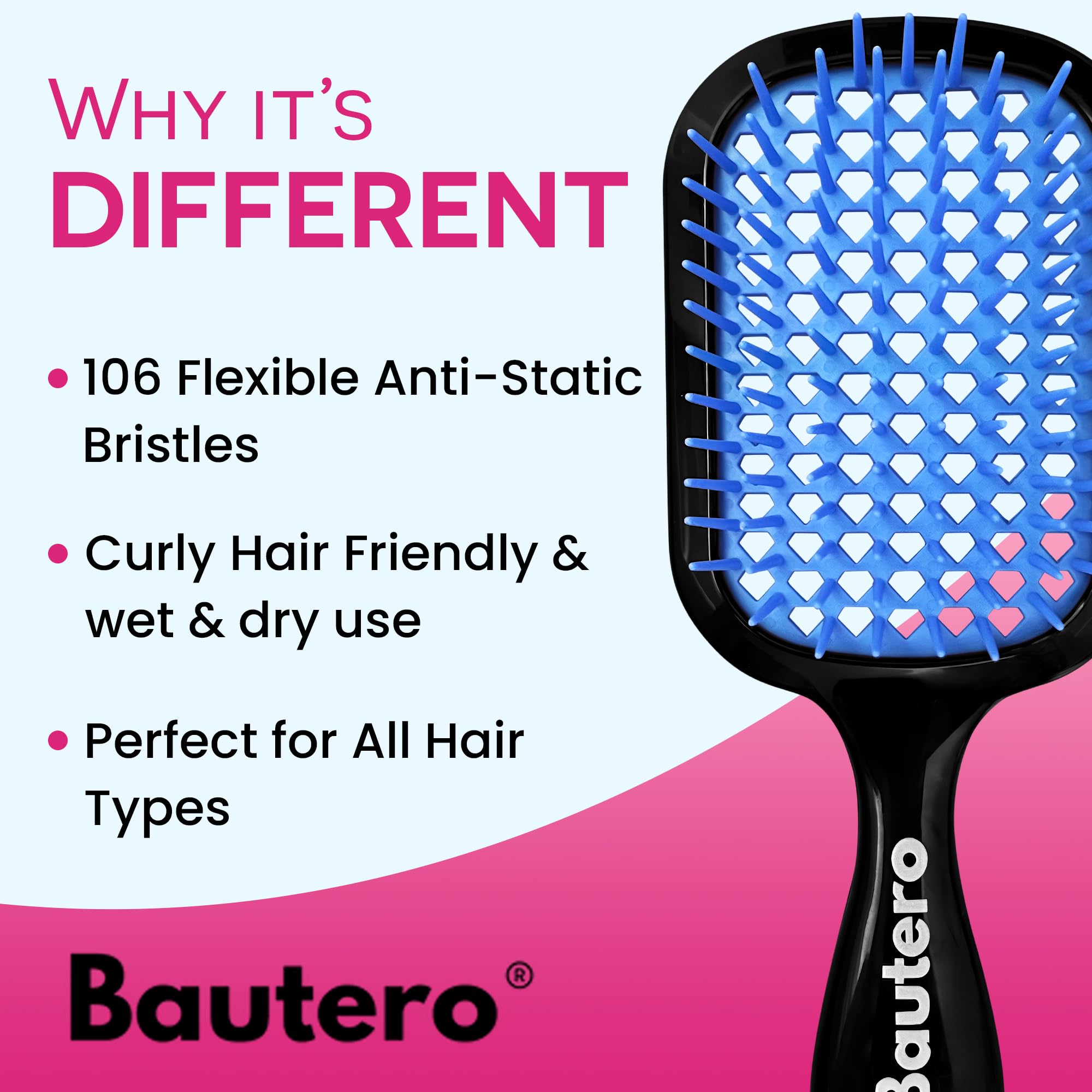 Bautero brosse conception double-curve: distribution uniforme de la pression.