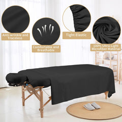 Bavlesfuire housse-repose-tete-massage-noir garantit confort et élasticité fiable.