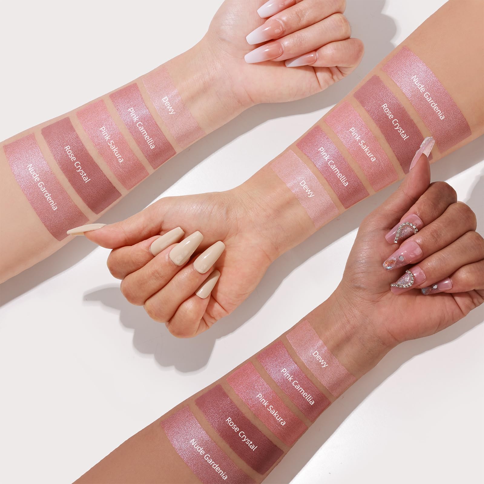 bayfree echantillons-teintes-rose-neutre : teinte nude adaptée à tous les tons.
