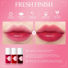 bayfree Lip Tint Set, texture legere pour application douce et confortable.
