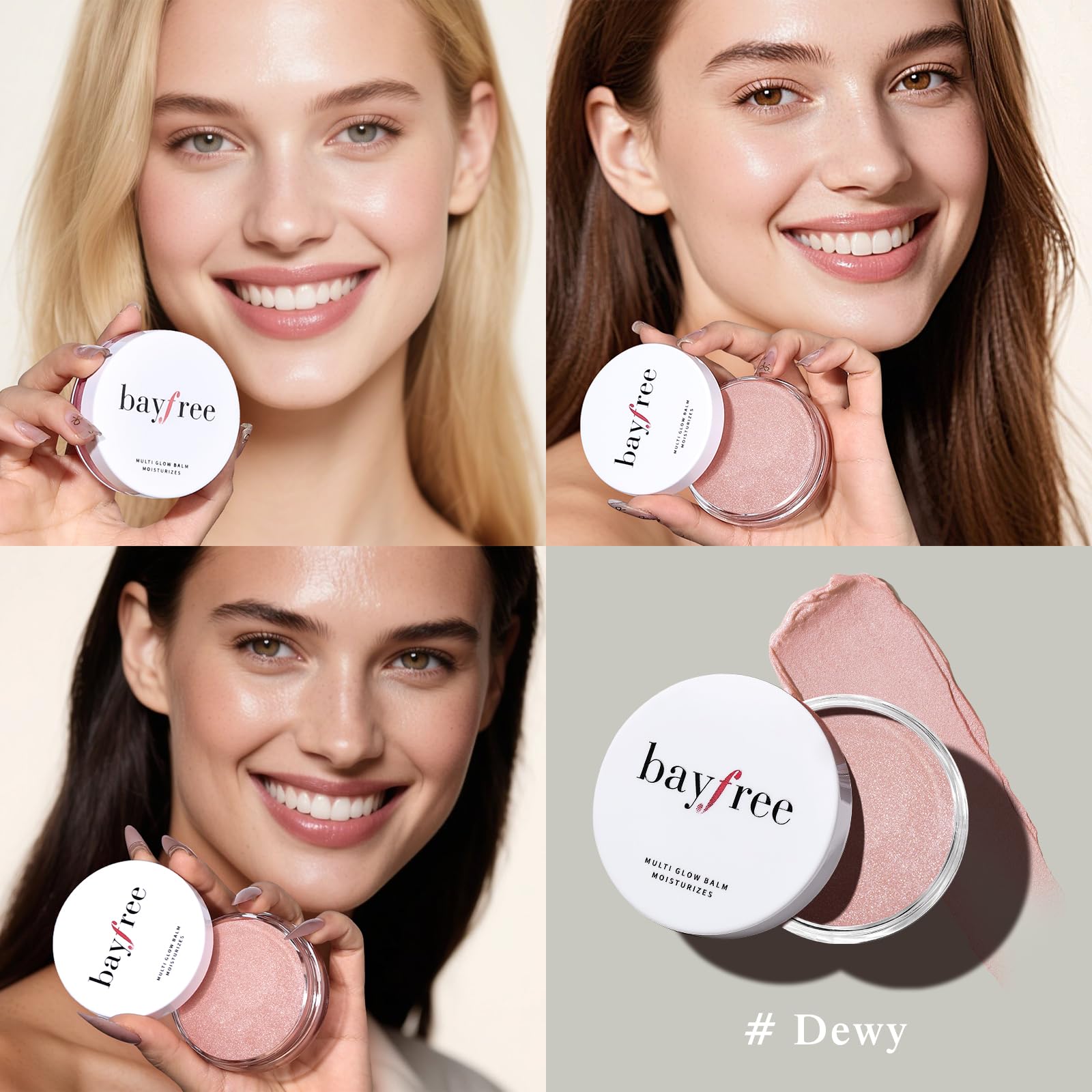 bayfree Multi Glow Balm sur les lèvres pour une couleur légère et hydratante