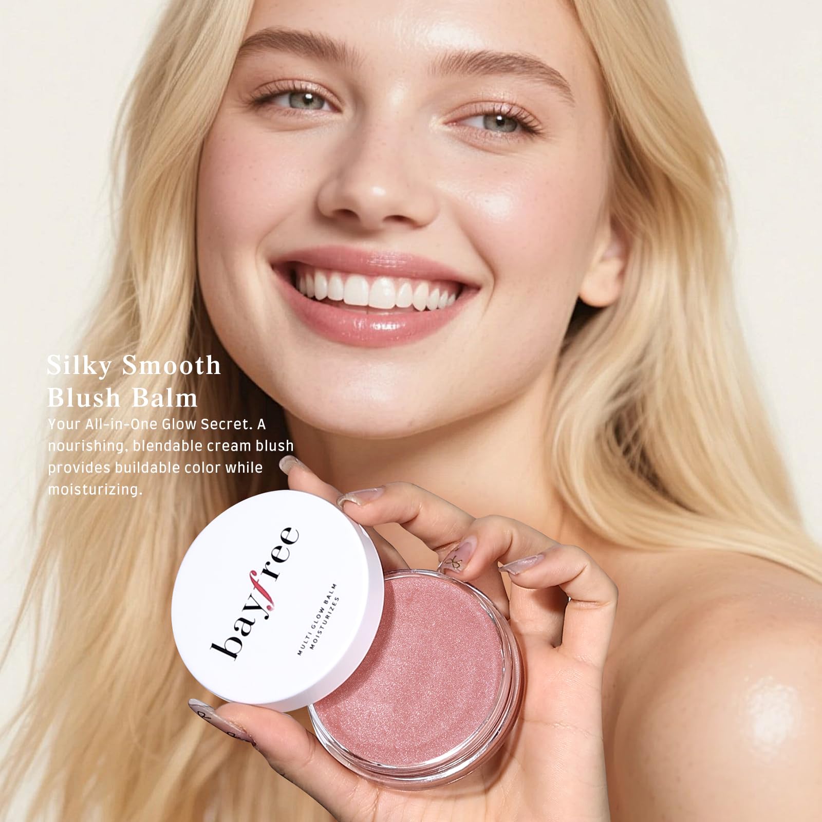 texture légère et portable du bayfree Multi Glow Balm