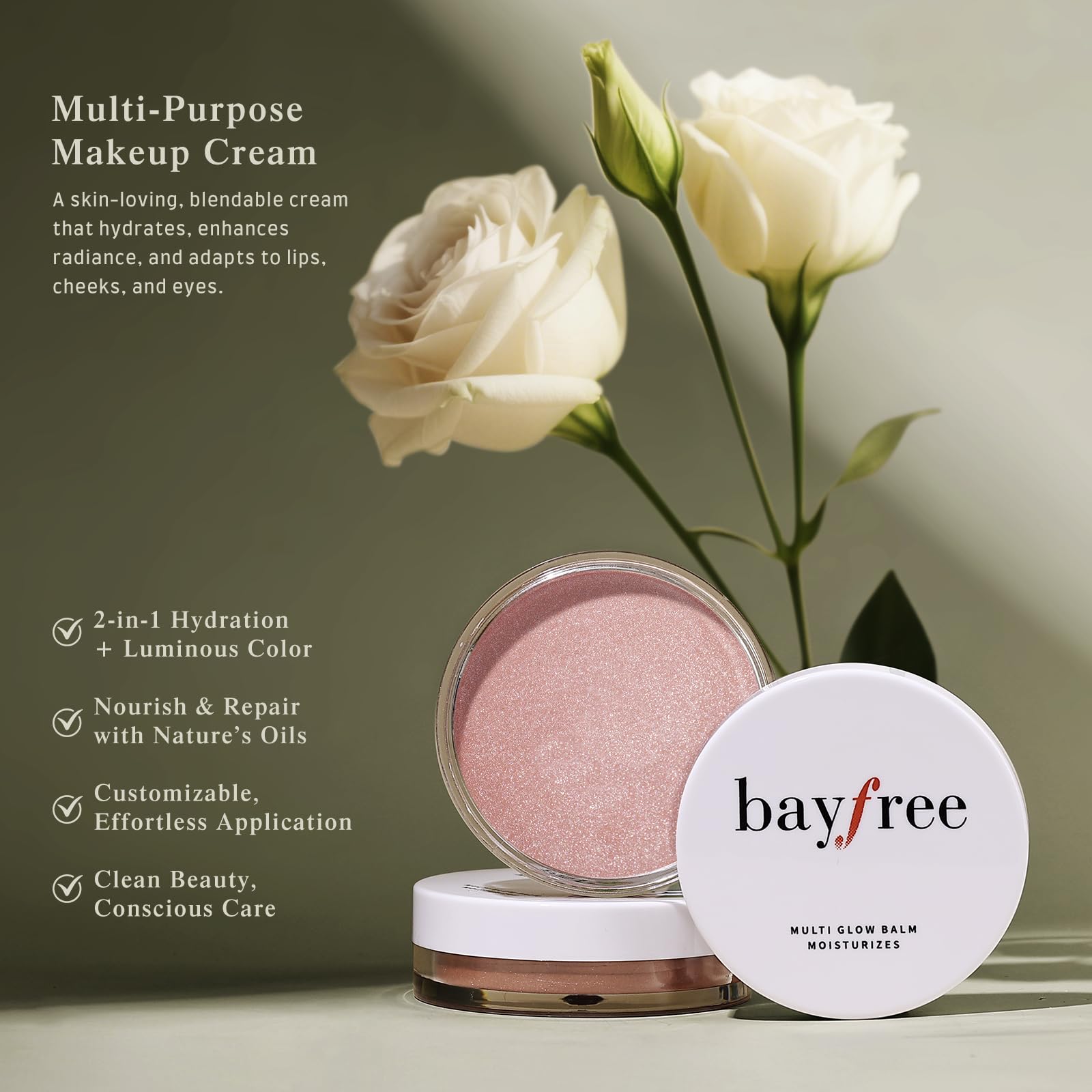 bayfree Multi Glow Balm sur les yeux pour un éclat subtil du regard