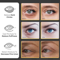 Patch yeux caféine et hyaluronique Bayside, effet tonifiant potentiel.