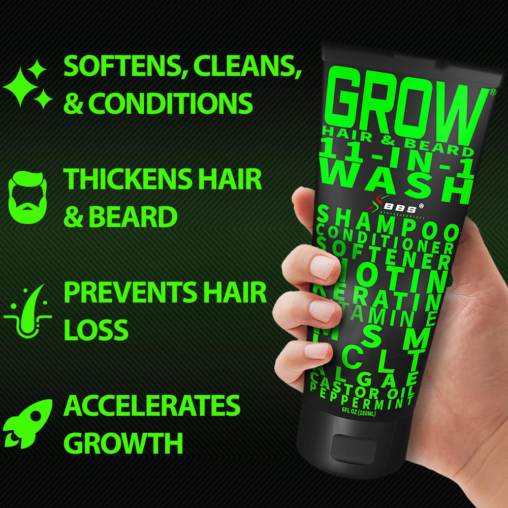 BB Best Beard Stuff GROW: mousse lavante riche pour démarrer le soin
