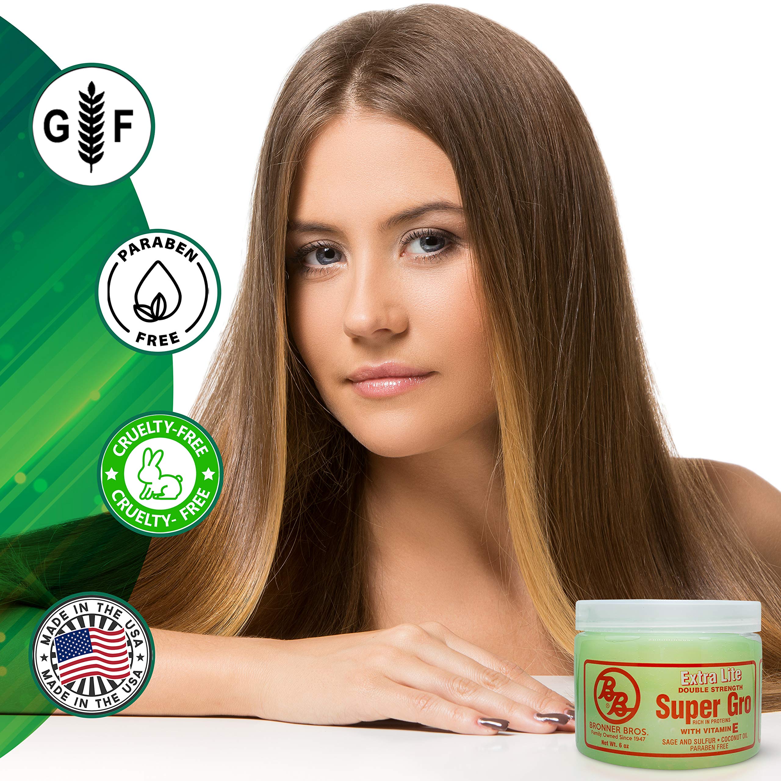 BB Super Gro Contenu 6 oz: soin nourrissant pouvant aider à brillance et vigueur.
