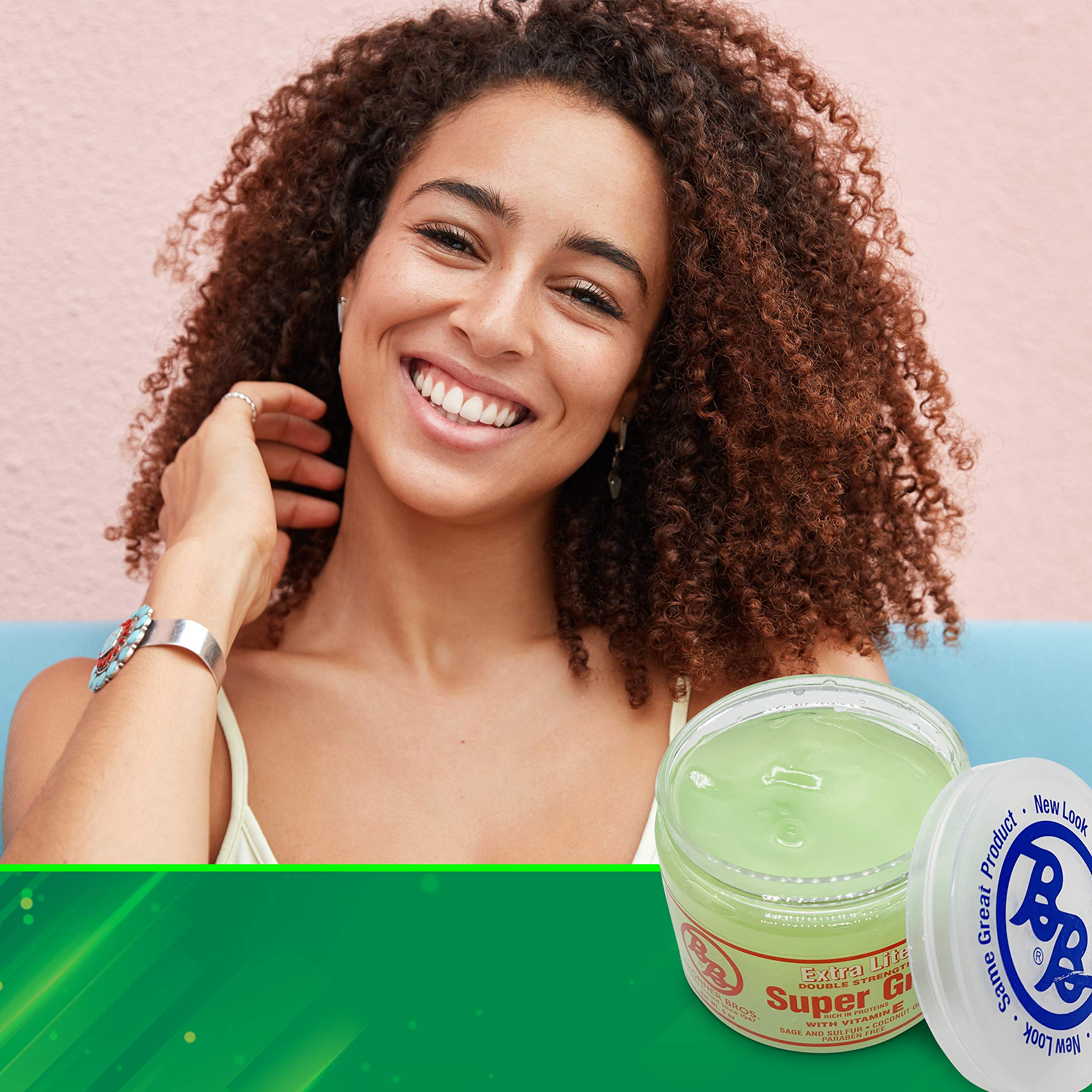 BB Super Gro Ingrédients Kératine Sauge: formule nourrissante pour cheveux plus forts.