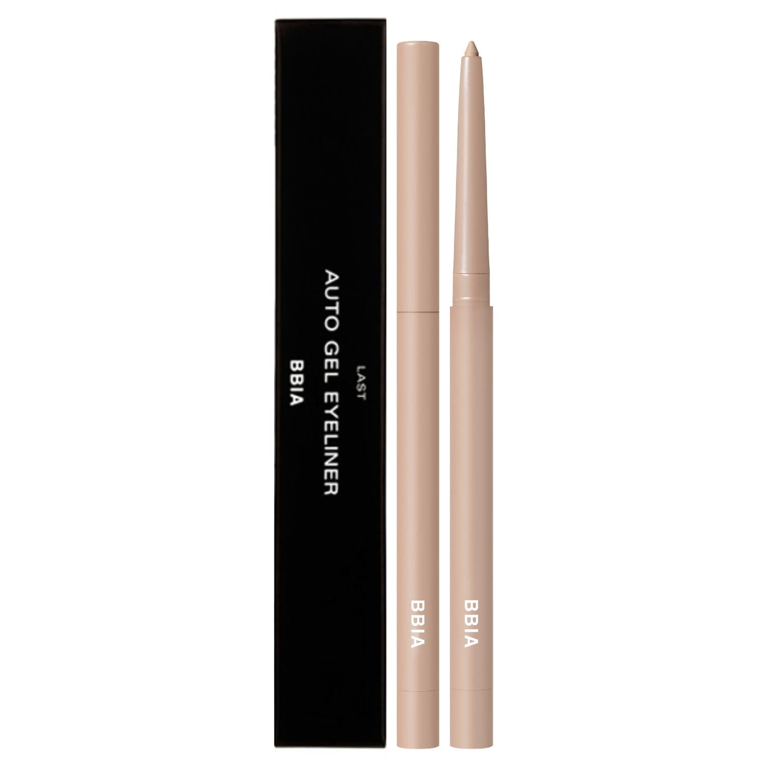 BBIA Last Auto Gel Eyeliner sur emballage clair pour repérage rapide.