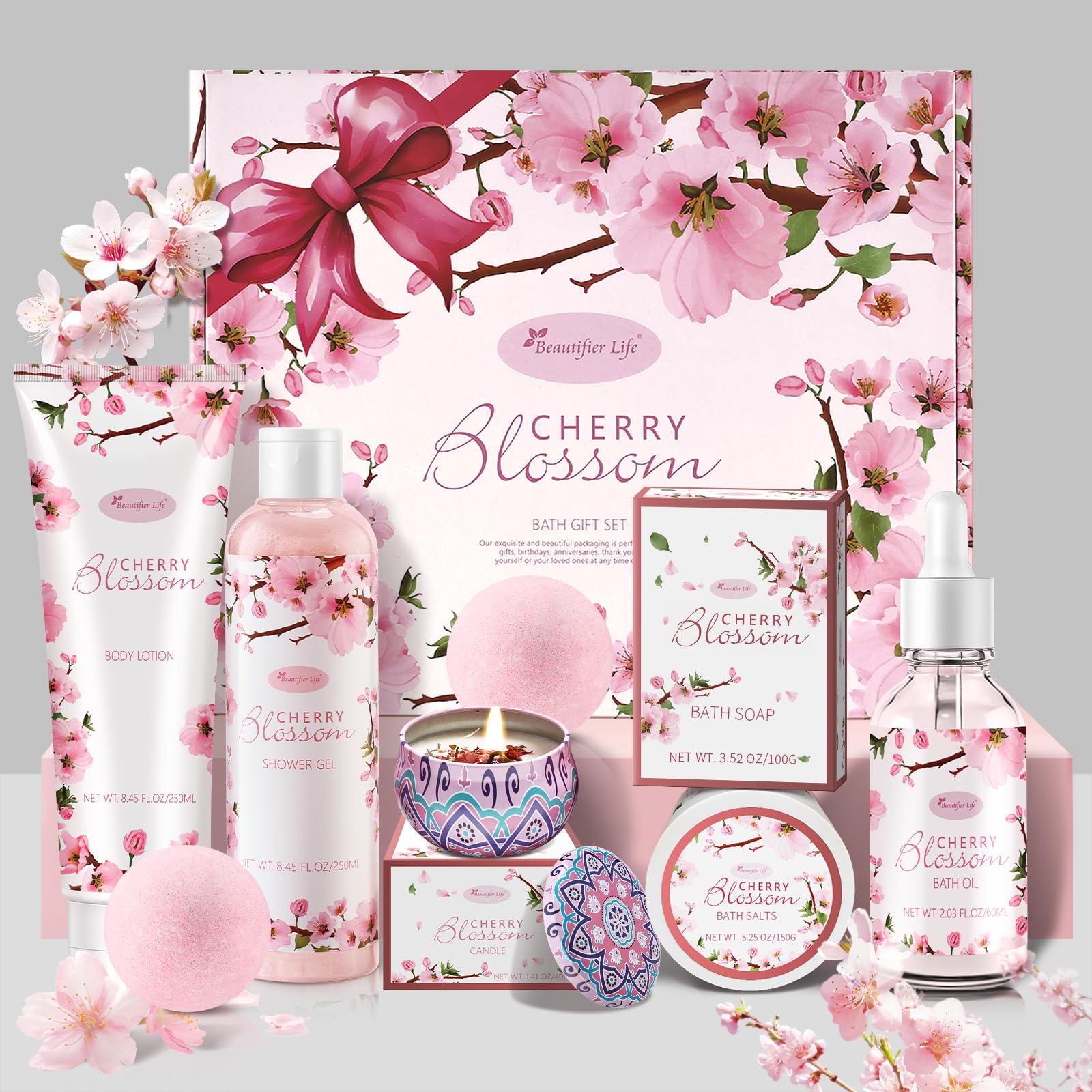 Gel douche BBlove fleur de cerisier japonaise, peau fraîche et parfum délicat.