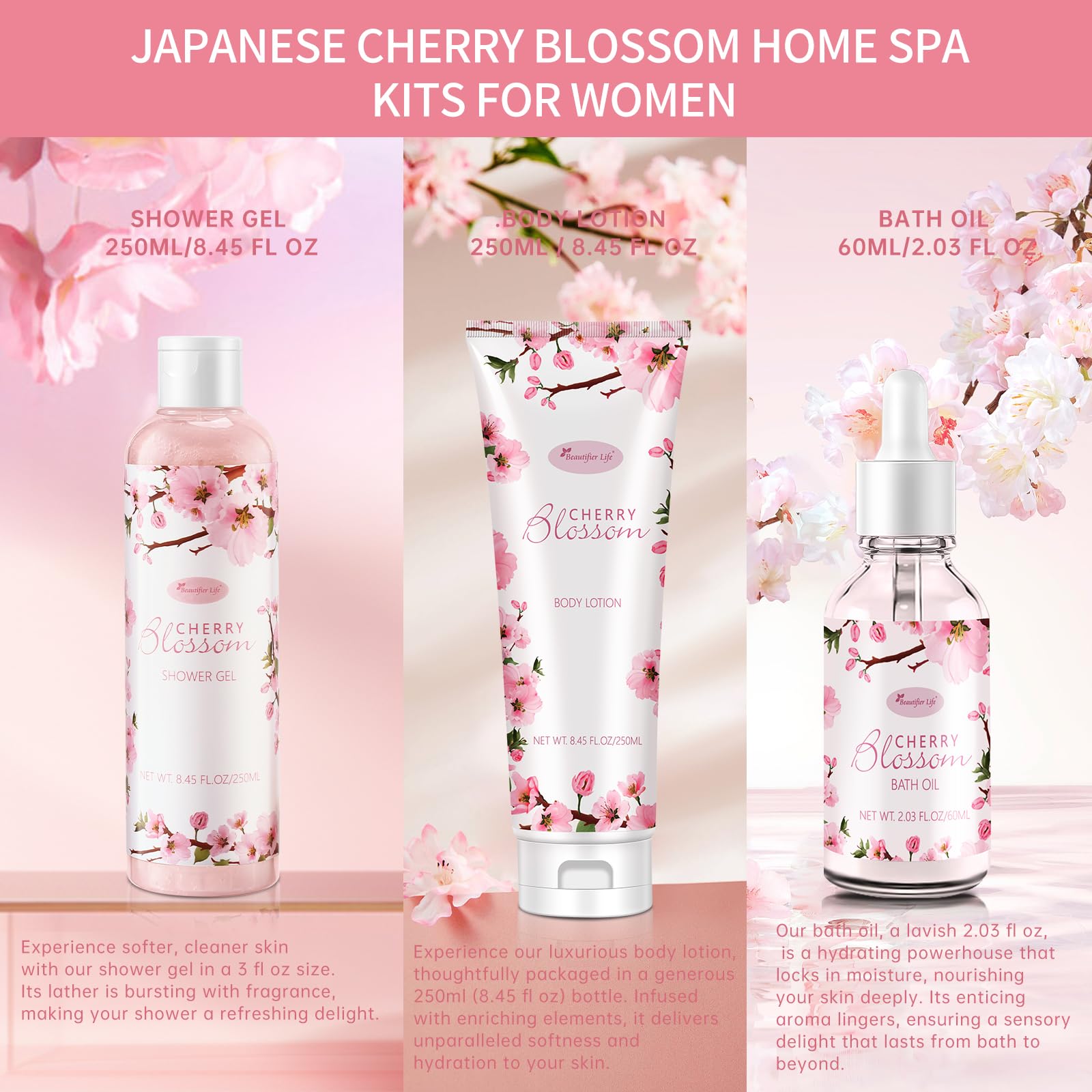 Savon BBlove fleur de cerisier japonaise, nettoyage doux et fragrance subtile.
