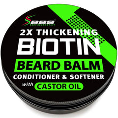 BBS Best Beard Stuff - flacon Biotine pour barbe mieux fournie et hydratée.