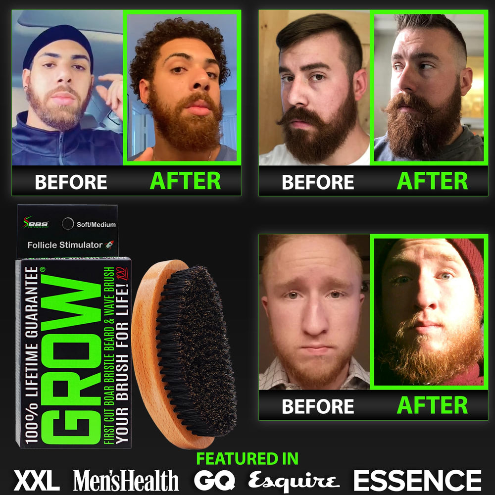 BBS Best Beard Stuff – brosse stimule la circulation et nourrit les follicules.