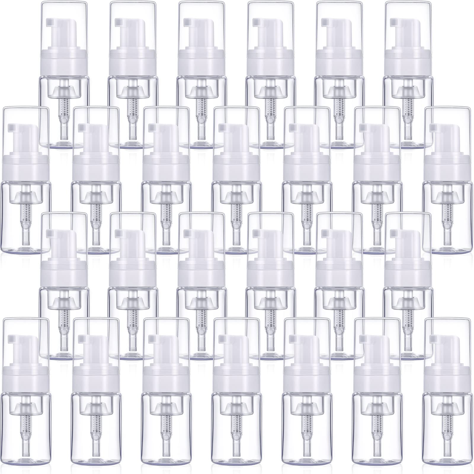 BBTO bouteilles-pompe-mousse 30ml transparentes pour voyager sans fuites.