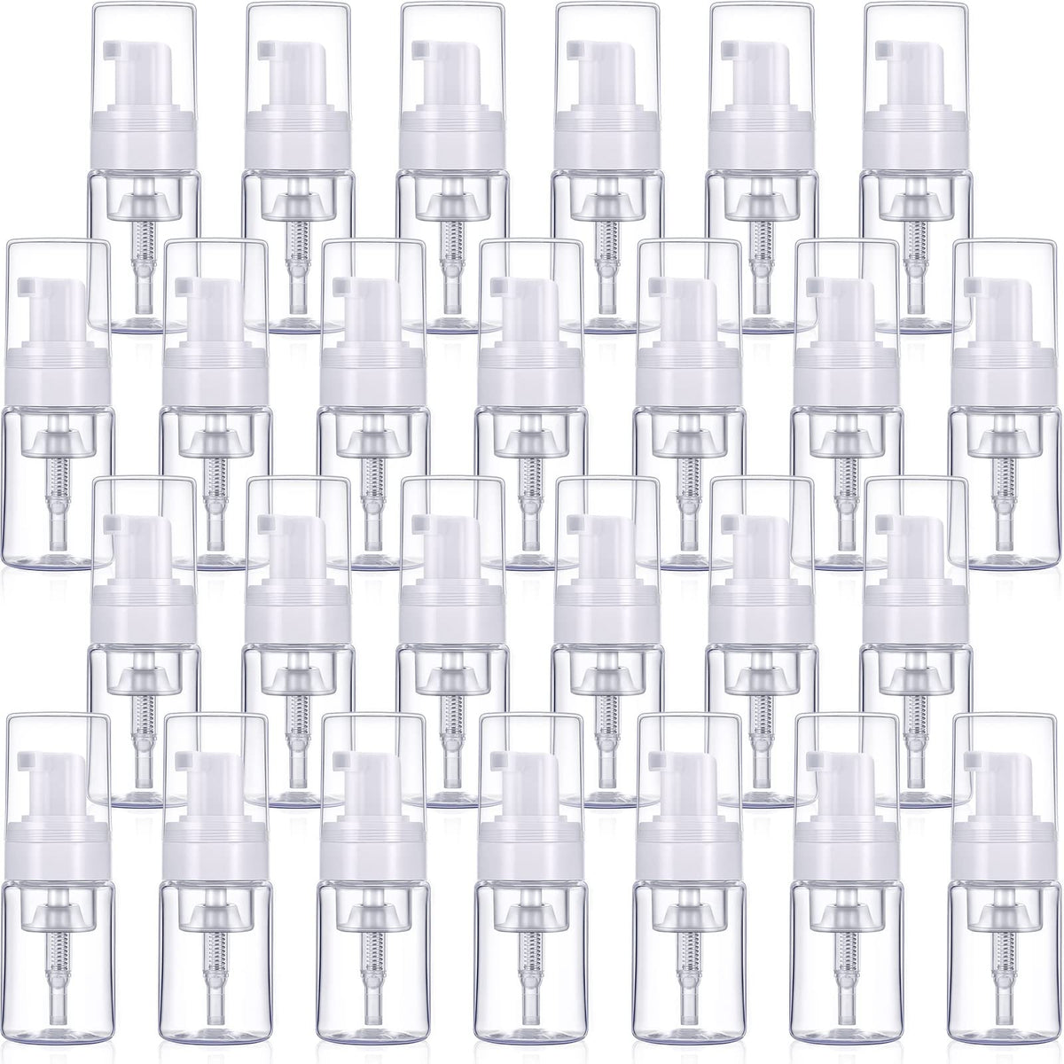 BBTO bouteilles-pompe-mousse 30ml transparentes pour voyager sans fuites.