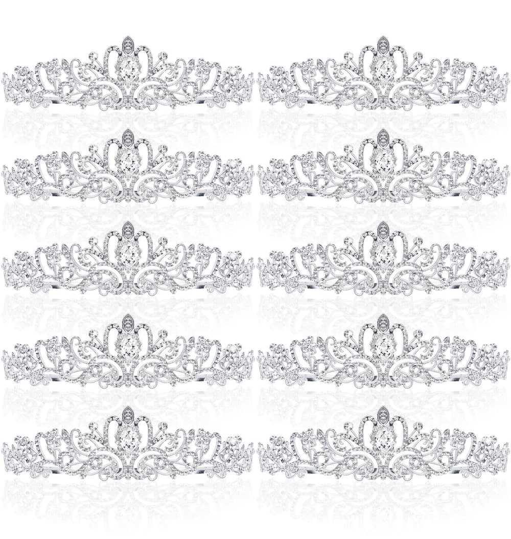 BBTO diadème crystal ensemble 10 pièces, prêt pour fête et mariage.