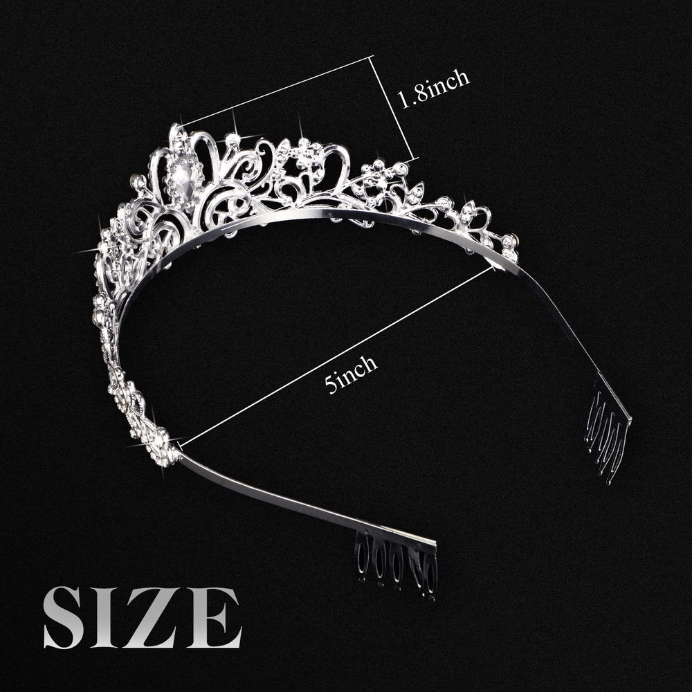 BBTO diadèmes crystal reflets lumineux pour un look scintillant.