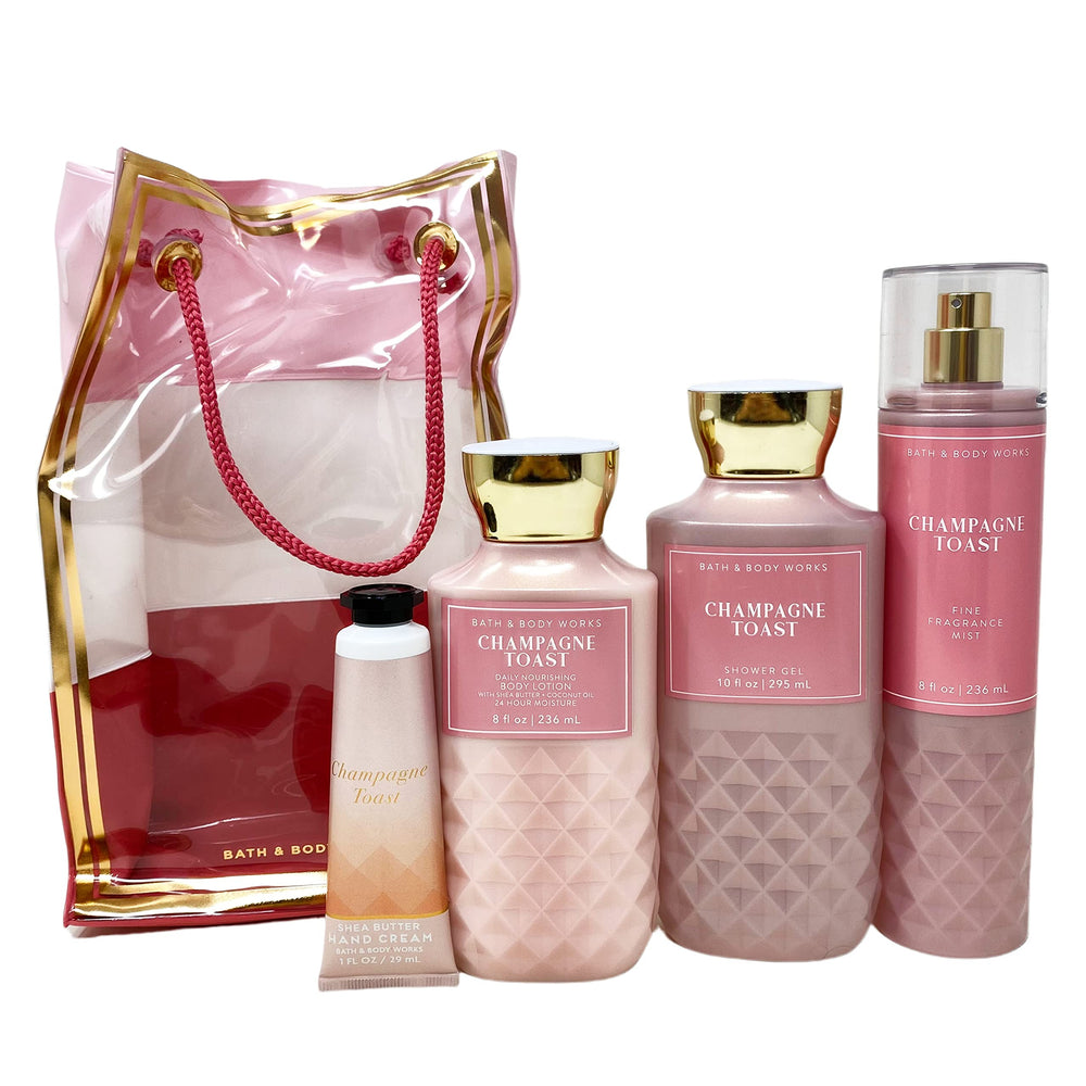 Ensemble Champagne Toast de Bath & Body Works, soins parfumés prêt à l’emploi