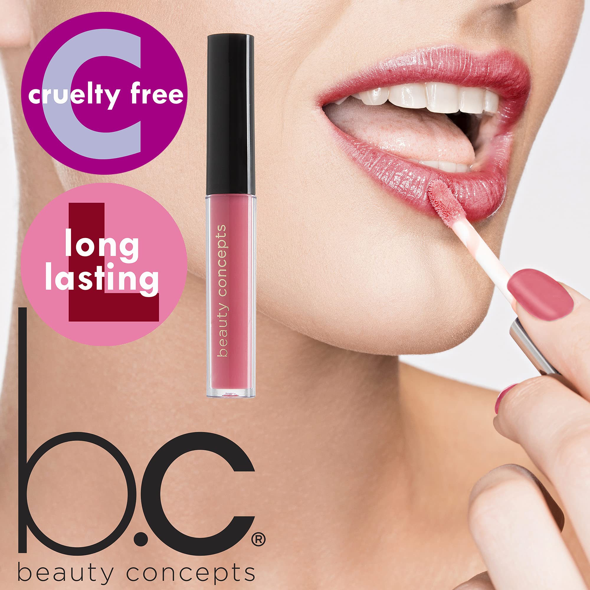 B.C BEAUTY CONCEPTS Collection Brillant Lèvres – cadeau élégant pour les passionnées de maquillage.
