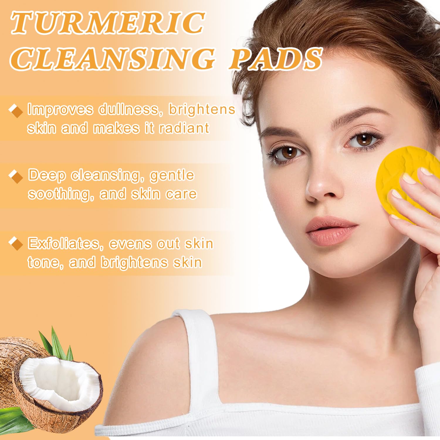 BCBU Curcuma - Tampons exfoliants: nettoyage en douceur