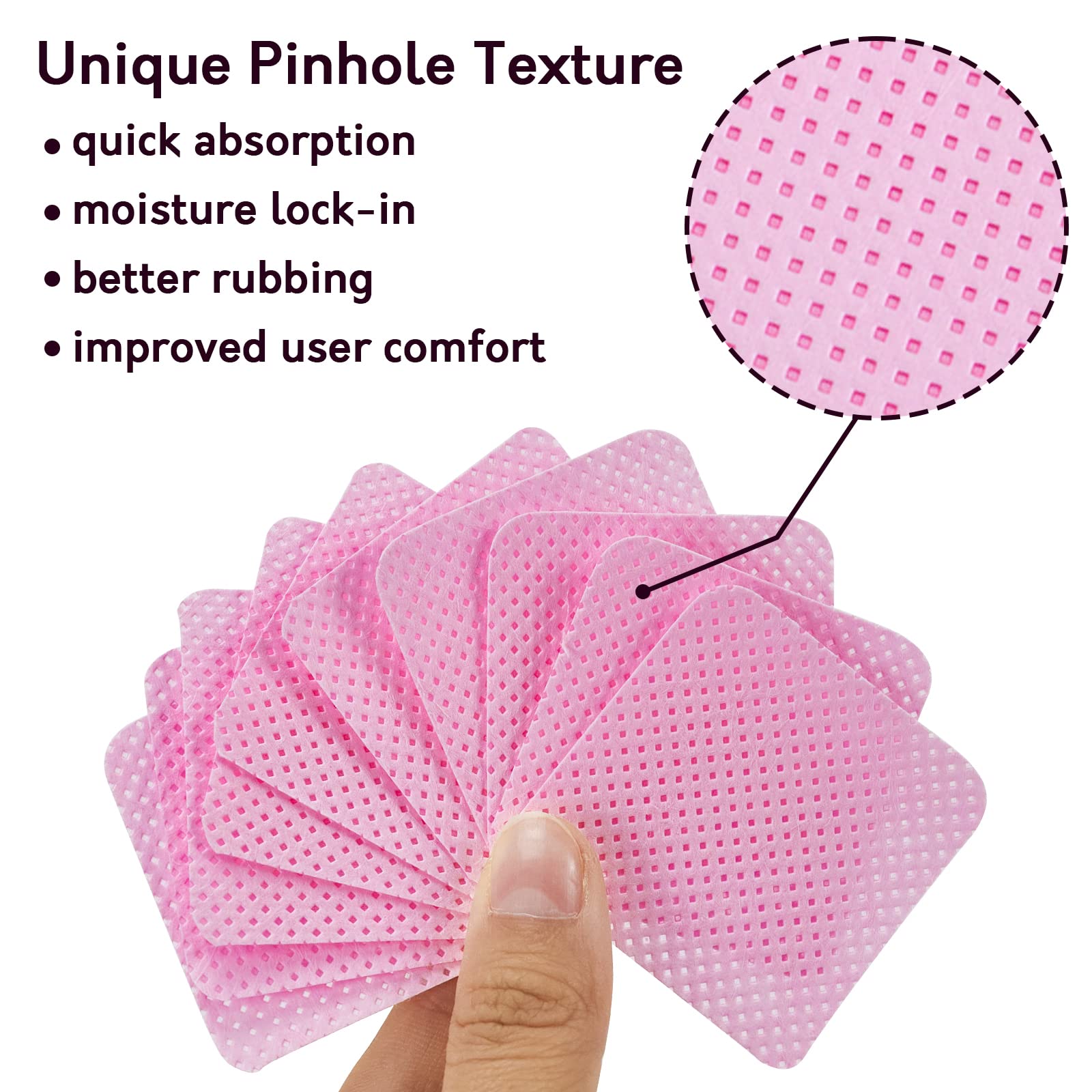 BCOWOS lingettes absorbantes super, retrait du vernis efficace sans résidu.