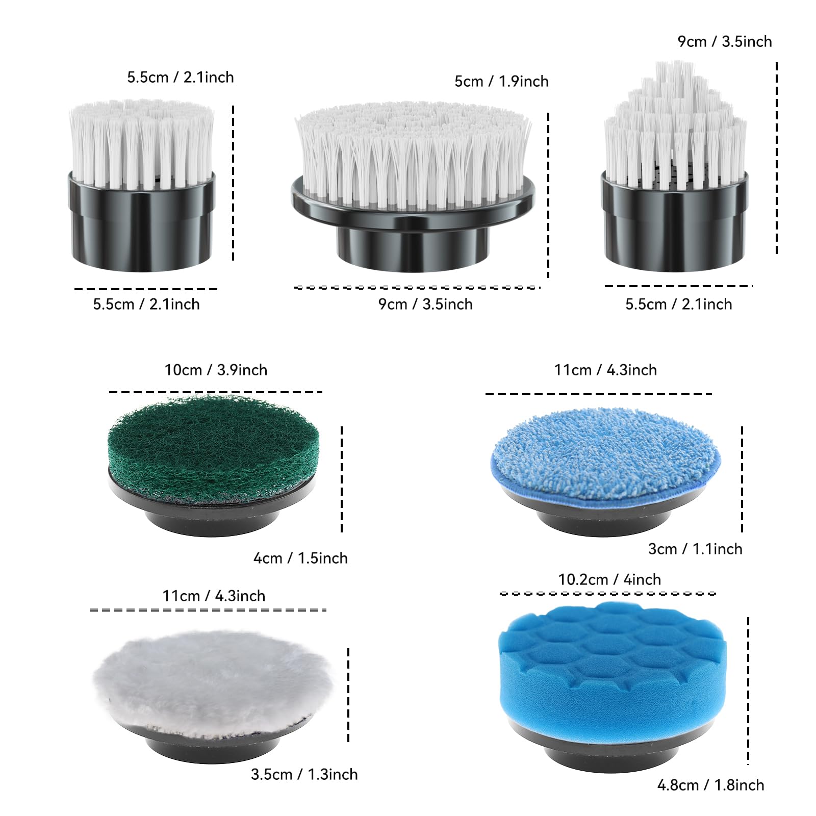 BCQDOL brosse-éponge pour essuyer et nettoyer rapidement les surfaces.