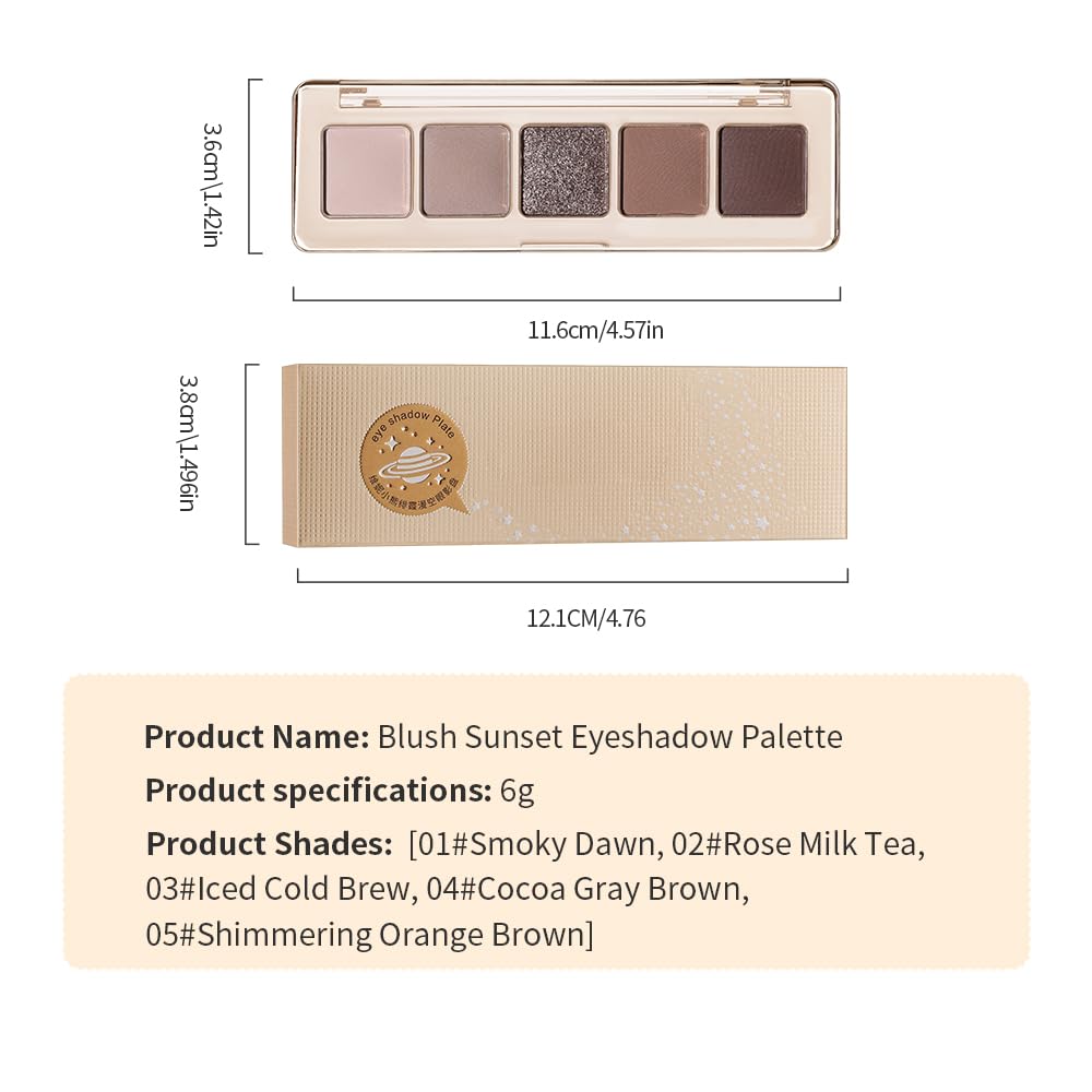 BDMYTKX Palette Mini Format — voyage léger sans miroir, usage pratique