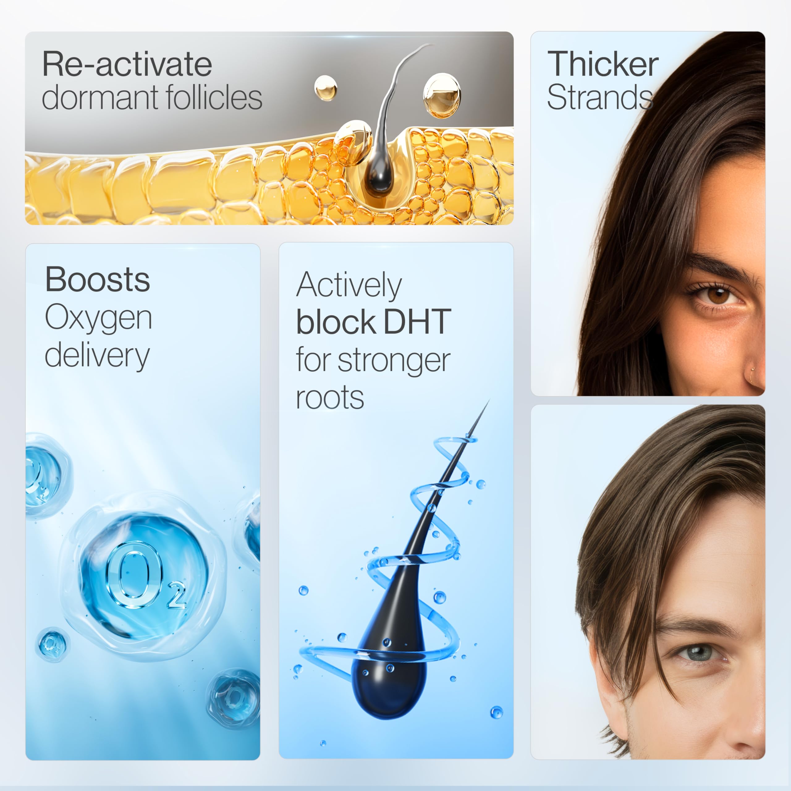 Be Bodywise Sérum Cheveux Absorption rapide Rouleau, application sans résidu gras