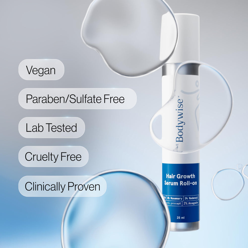 Be Bodywise Sérum Cheveux Sans cruauté Rouleau, option éthique pour le cuir chevelu