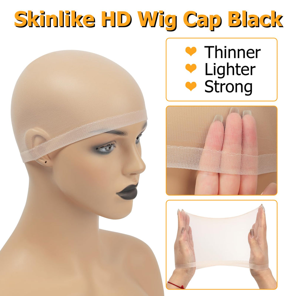 BEEOS Nude HD cap compatible avec toutes les perruques pour un look discret.