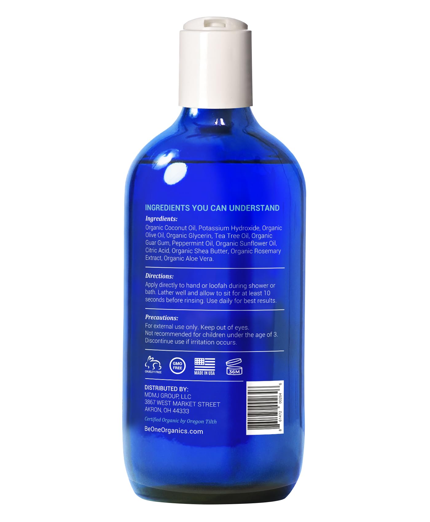 Be-One Organics mousse-douche-arbre-a-the produit une mousse légère pour une douceur agréable.