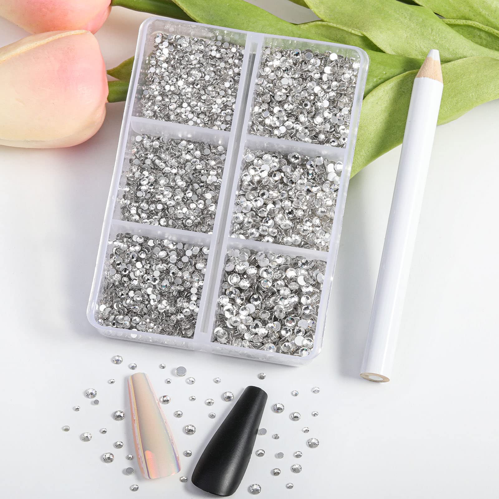 BEADSLAND strass flatback sur ongles cristal, guide de tri pratique.