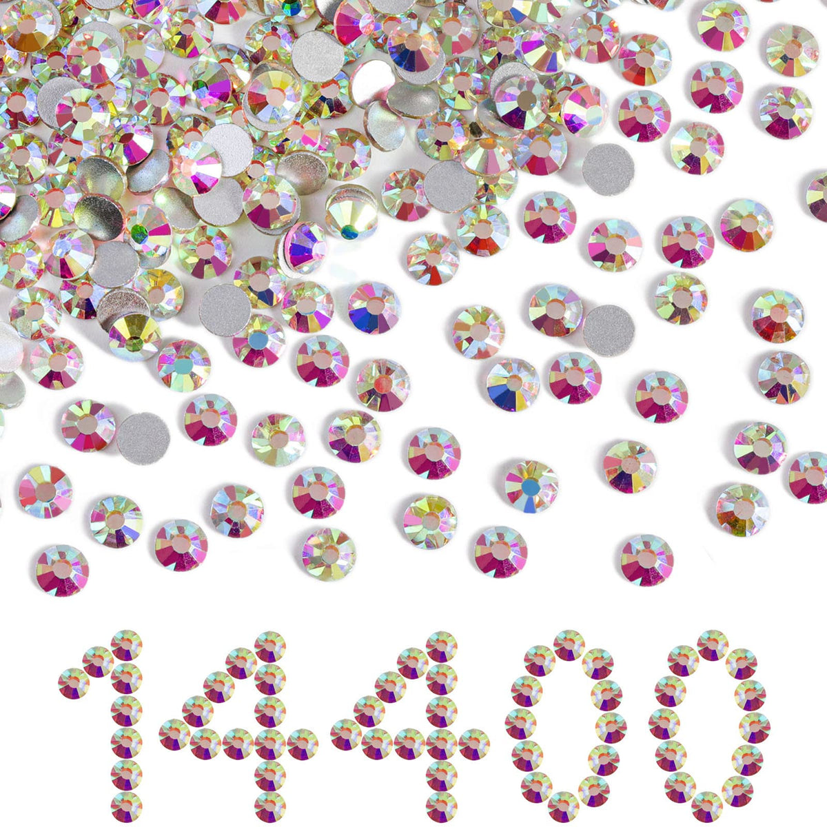 BEADSLAND strass flatback SS16 AB, brillant pour ongles et décor vestimentaire.