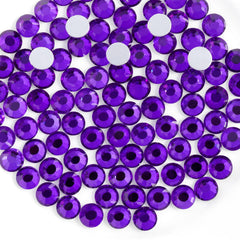 BEADSLAND strass plats violet pur, scintillant pour art des ongles et décoration.