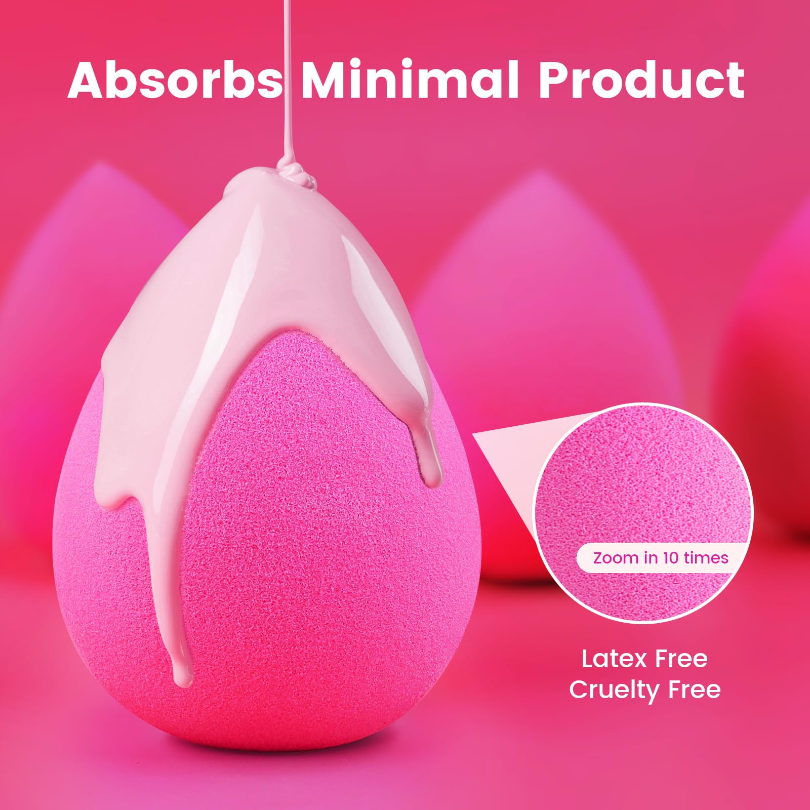 Éponge BEAKEY sans latex idéale pour peaux sensibles.