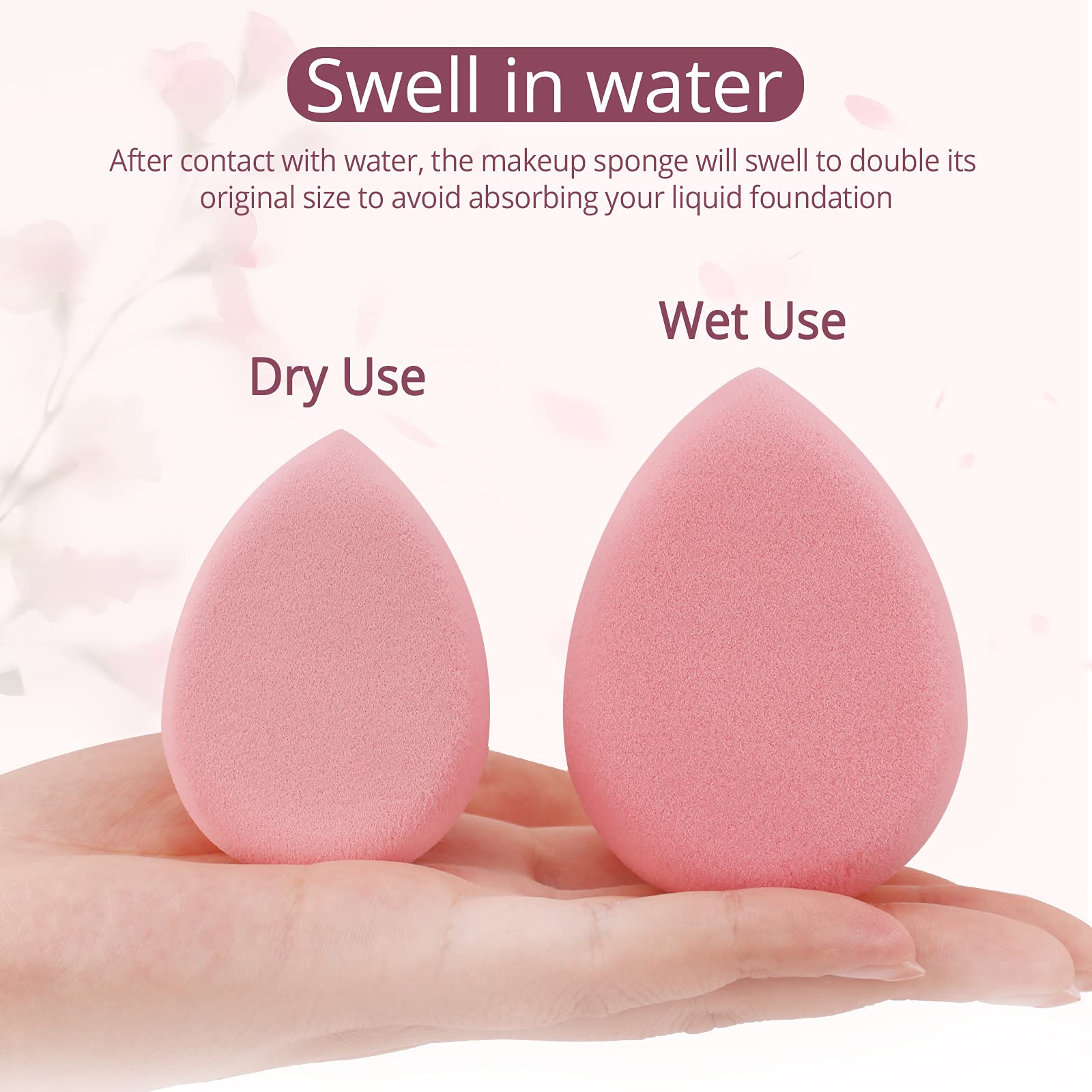 Éponge BEAKEY Flat Duo sans latex, idéale pour peau sensible.