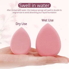 Éponge BEAKEY Flat Duo sans latex, idéale pour peau sensible.