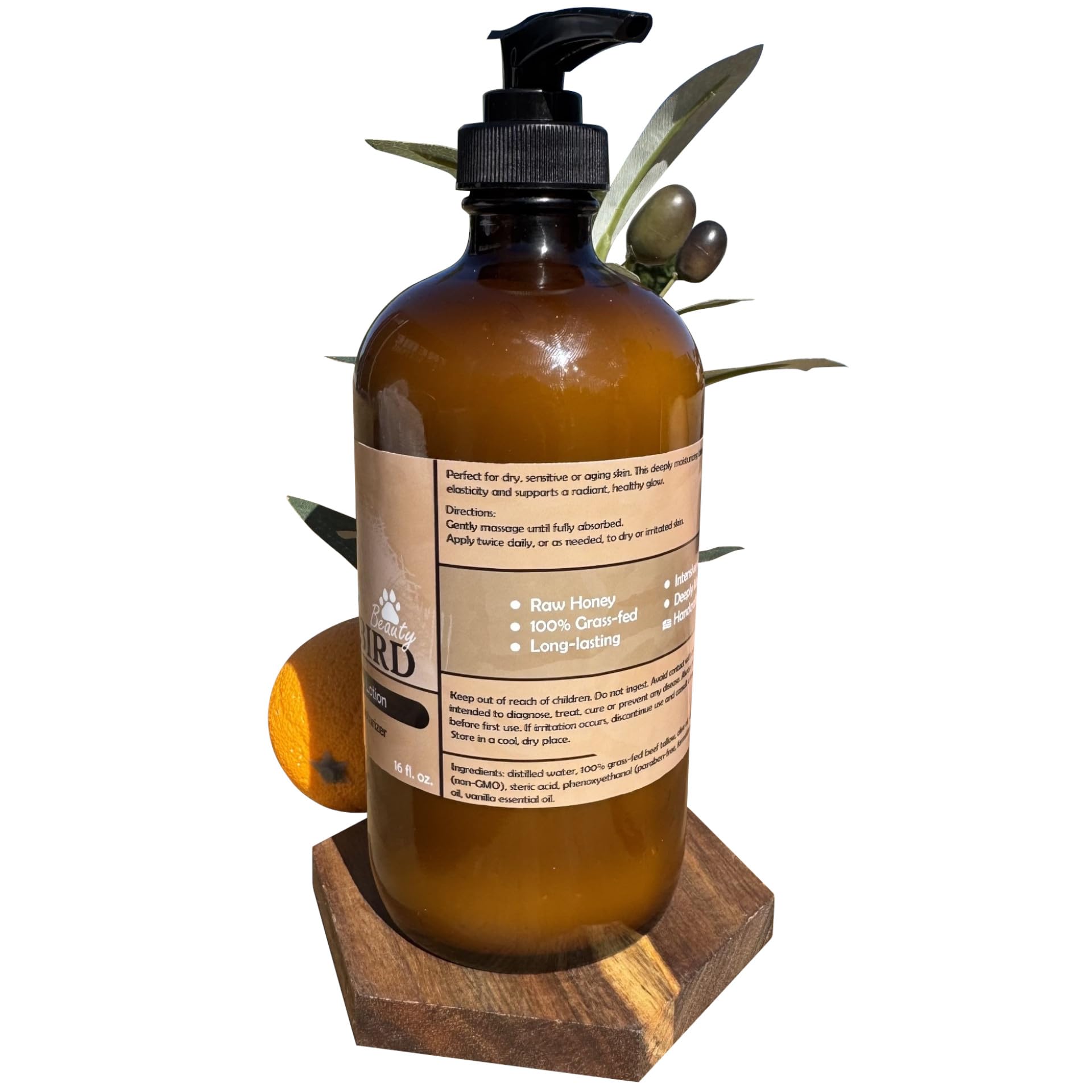 Bear Bird Lotion miel cru met en valeur une douceur nourrissante