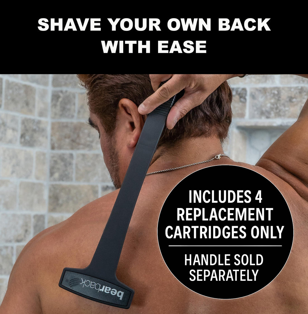 Têtes pivotantes triple acier inoxydable Bearback s'adaptent aux contours du corps.