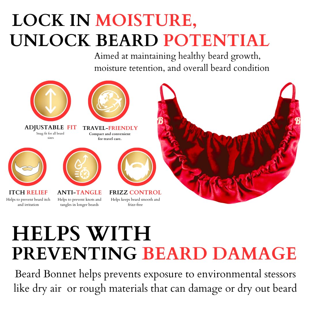 Matière satin douce du Beard Bonnet pour un confort durable.